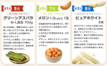 【先行予約】とれたて旬鮮便～北海道旭川市から旬の定期便～全6回&nbsp;【&nbsp;野菜&nbsp;アスパラ&nbsp;グリーンアスパラ&nbsp;アスパラガス&nbsp;ピュアホワイト&nbsp;とうもろこし&nbsp;赤肉&nbsp;メロン&nbsp;フルーツ&nbsp;果物&nbsp;ゆめぴりか&nbsp;米&nbsp;かぼちゃ&nbsp;北あかり&nbsp;じゃがいも&nbsp;旭川市&nbsp;北海道&nbsp;定期便&nbsp;頒布会&nbsp;】&nbsp;_05690