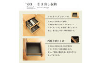 プッシュ開閉&nbsp;サイドチェスト&nbsp;幅44cm&nbsp;オーク&nbsp;国産&nbsp;日本製&nbsp;大川家具&nbsp;完成品&nbsp;天然木&nbsp;木製&nbsp;無垢&nbsp;ナイトテーブル&nbsp;ナチュラル