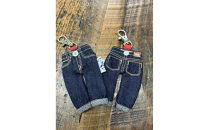 キーホルダー&nbsp;ミニジーンズ&nbsp;(全長13cm)