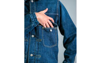 14ozセルヴィッチデニム　1stタイプジャケット&nbsp;インディゴブルー　【サイズ：4】