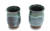 松代焼&nbsp;夫婦湯呑&nbsp;ブルー&nbsp;モダン和食器