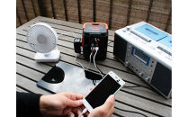 〈Solpa〉&nbsp;ポータブル電源・ソーラーパネルセット（ブラック）