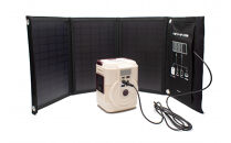 〈Solpa〉&nbsp;ポータブル電源・ソーラーパネルセット（ベージュ）