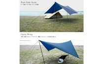 【鎌倉天幕】ULTRA&nbsp;LIGHT&nbsp;WING&nbsp;TARP&nbsp;パネル脱着&nbsp;タープ&nbsp;(設営ポール無し)&nbsp;KTMLTN