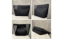 【-Less】DIA&nbsp;MESH／アシンメトリーショルダーバッグ　L&nbsp;（ブラック）　LMSB-7003