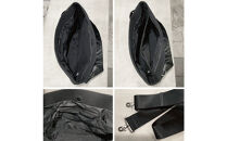 【-Less】DIA&nbsp;MESH／アシンメトリーショルダーバッグ　L&nbsp;（ブラック）　LMSB-7003