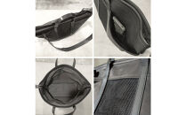 【-Less】SCARRED&nbsp;TEXTURE／トートバッグ　Ｌ&nbsp;（ブラック）　LMSB-0513