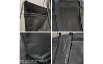 【-Less】SCARRED&nbsp;TEXTURE／トートバッグ　Ｌ&nbsp;（ブラック）　LMSB-0513