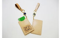 本革ICカードケース（障害のある人たちがつくるハートフルグッズ）【そらいろ】