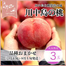 【先行予約】川中島の桃&nbsp;大玉3玉&nbsp;品種おまかせ&nbsp;7月下旬～8月上旬発送予定