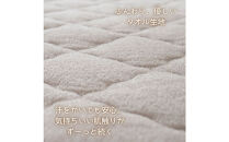 汗かいても安心　タオル地さらさら&nbsp;ベビーキッズ敷きパッド70*120ｃｍ【ブラウン】