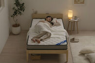 三つ折りポケットコイルマットレス&nbsp;１１ｃｍ&nbsp;PMTS11HR-3S&nbsp;ホワイト