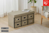 ３ＷＡＹ引き出し収納ボックス&nbsp;引き出し６つタイプ&nbsp;SST6H-76&nbsp;ブラウン