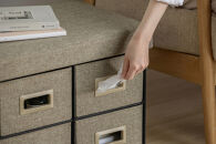 ３ＷＡＹ引き出し収納ボックス&nbsp;引き出し６つタイプ&nbsp;SST6H-76&nbsp;ブラウン