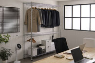 メタルシェルフワードローブ２段タイプ&nbsp;SEW2-1821BC