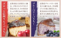 バスクチーズケーキ専門店ＭＯＮの信州セット（ゴロっと信州りんごバスちーとブルーベリーバスちーのセット）（12cm/ホール）&nbsp;|&nbsp;&nbsp;ケーキ&nbsp;チーズケーキ&nbsp;バスクチーズケーキ&nbsp;りんご&nbsp;ブルーベリー&nbsp;&nbsp;フルーツ&nbsp;セット&nbsp;12cm&nbsp;ホール&nbsp;人気&nbsp;おすすめ&nbsp;スイーツ&nbsp;デザート&nbsp;ギフト&nbsp;プレゼント&nbsp;送料無料&nbsp;長野県&nbsp;長野市&nbsp;信州&nbsp;信濃&nbsp;ふるさと納税