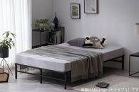 スチールベッド&nbsp;ダブル&nbsp;SB01ｰD&nbsp;ブラック