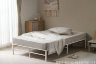 スチールベッド&nbsp;ダブル&nbsp;SB01ｰD&nbsp;ホワイト