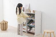 本棚付トイハウスラック&nbsp;HTHR-34R&nbsp;ホワイト