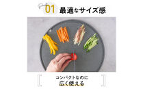 IWANO&nbsp;丸いまな板30cm&nbsp;＜コンパクト＞&nbsp;グレー