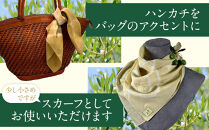 【母の日ギフト】オリーブ染めハンカチ