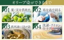 【母の日ギフト】オリーブ染め手ぬぐい　２枚セット