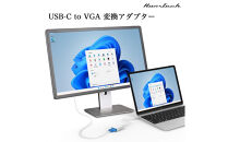Hanx-Tech&nbsp;USBC&nbsp;VGA変換アダプタ　HT-CV50GY