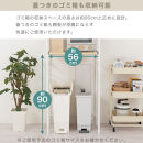 【完成品＋設置付き】スライド棚付きゴミ箱上ラック〔幅60cm〕（ウォールナット）ゴミ箱上ラック&nbsp;レンジ台&nbsp;キッチンラック&nbsp;ゴミ箱上収納&nbsp;スライド棚&nbsp;レンジラック&nbsp;レンジ&nbsp;収納&nbsp;炊飯器&nbsp;ラック&nbsp;スリム&nbsp;KKONRA945066-0-WAL