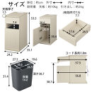 【完成品＋設置付き】ゴミ箱付きサイドテーブル〔左開きタイプ〕（ウォールナット）サイドテーブル&nbsp;おしゃれ&nbsp;ナイトテーブル&nbsp;コンセント付&nbsp;サイドデスク&nbsp;ベッド&nbsp;ミニテーブル&nbsp;木製&nbsp;ゴミ箱収納&nbsp;台&nbsp;付き&nbsp;TKONBL500398-L-WAL