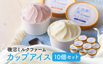 磯沼ミルクファーム　カップアイス10個セット（2種各5個）