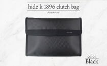 hide&nbsp;k&nbsp;1896&nbsp;ソフトカーボン&nbsp;クラッチバッグ【ブラック】clutch&nbsp;bag&nbsp;35cm×25cm×3.5cm&nbsp;メンズ&nbsp;セカンドバッグ&nbsp;サブバッグ&nbsp;ゴートレザー&nbsp;本革&nbsp;長野県長野市&nbsp;A4サイズ&nbsp;12インチPC&nbsp;タブレット対応