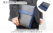 hide&nbsp;k&nbsp;1896&nbsp;ソフトカーボン&nbsp;クラッチバッグ【ネイビー】clutch&nbsp;bag&nbsp;35cm×25cm×3.5cm&nbsp;メンズ&nbsp;セカンドバッグ&nbsp;サブバッグ&nbsp;ゴートレザー&nbsp;本革&nbsp;長野県長野市&nbsp;A4サイズ&nbsp;12インチPC&nbsp;タブレット対応