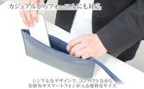 hide&nbsp;k&nbsp;1896&nbsp;ソフトカーボン&nbsp;ミニ&nbsp;クラッチバッグ&nbsp;タイプa【ネイビー】mini&nbsp;clutch&nbsp;bag&nbsp;a&nbsp;27cm×13cm×1cm&nbsp;メンズ&nbsp;セカンドバッグ&nbsp;サブバッグ&nbsp;ゴートレザー&nbsp;本革&nbsp;長野県長野市&nbsp;プレゼント&nbsp;実用的