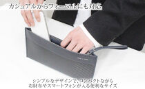 hide&nbsp;k&nbsp;1896&nbsp;ソフトカーボン&nbsp;ミニ&nbsp;クラッチバッグ&nbsp;タイプa【グレイ】mini&nbsp;clutch&nbsp;bag&nbsp;a&nbsp;27cm×13cm×1cm&nbsp;メンズ&nbsp;セカンドバッグ&nbsp;サブバッグ&nbsp;ゴートレザー&nbsp;本革&nbsp;長野県長野市&nbsp;プレゼント&nbsp;実用的