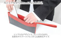 hide&nbsp;k&nbsp;1896&nbsp;ソフトカーボン&nbsp;ミニ&nbsp;クラッチバッグ&nbsp;タイプa【レッド】mini&nbsp;clutch&nbsp;bag&nbsp;a&nbsp;27cm×13cm×1cm&nbsp;メンズ&nbsp;セカンドバッグ&nbsp;サブバッグ&nbsp;ゴートレザー&nbsp;本革&nbsp;長野県長野市&nbsp;プレゼント&nbsp;実用的