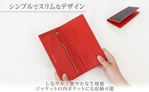 hide&nbsp;k&nbsp;1896&nbsp;ソフトカーボン&nbsp;ロングウォレット&nbsp;長財布【レッド】long&nbsp;wallet&nbsp;black&nbsp;横19cm×縦9cm×マチ1.5cm&nbsp;メンズ財布&nbsp;サイフ&nbsp;札入れ&nbsp;カード&nbsp;コインケース&nbsp;本革&nbsp;カウレザー&nbsp;長野県長野市