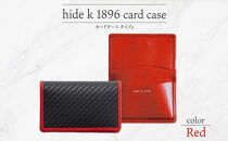 hide&nbsp;k&nbsp;1896&nbsp;ソフトカーボン&nbsp;カードケース&nbsp;&nbsp;スリム&nbsp;タイプa【レッド】card&nbsp;case&nbsp;a&nbsp;11cm×7cm×1cm&nbsp;メンズ&nbsp;名刺入れ&nbsp;名刺ケース&nbsp;めいし&nbsp;ビジネス&nbsp;カード入れ&nbsp;カウレザー&nbsp;本革&nbsp;春日秀之&nbsp;長野県長野市
