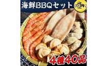 海鮮&nbsp;バーベキュー&nbsp;セット&nbsp;帆立&nbsp;いか&nbsp;エビ&nbsp;牡蠣&nbsp;4種40品&nbsp;BBQセット&nbsp;海鮮セット