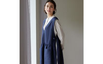 瀧本真奈美さんコラボワンピースエプロン（チャコールグレー）_1388200006_00