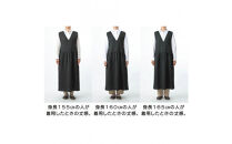 瀧本真奈美さんコラボワンピースエプロン（チャコールグレー）_1388200006_00