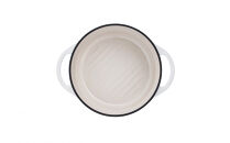 オーブンポットラウンド&nbsp;22cm&nbsp;浅型　シェフモデル　【パールホワイト】