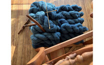 横浜藍毛糸300g〔Blue100g×3かせ〕