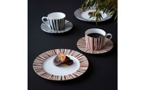 ナルミ&nbsp;シャグリーン&nbsp;ティーコーヒー兼用カップ&ソーサー&nbsp;2人用(アソート)&nbsp;270cc&nbsp;97195-21745