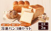 行列ができるパン屋さん！元ホテルシェフが作る3種のパン&nbsp;食パン：生食パン：フルーツのカンパーニュ&nbsp;をお届け！&nbsp;［KG36］