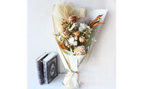 【母の日】プレミアムドライフラワー・ブーケ　カフェオレ＜お届け日：2026年5/4～5/10&nbsp;当店おまかせ&nbsp;＞母の日カード付き【&nbsp;母の日&nbsp;ギフト&nbsp;アレンジ&nbsp;花&nbsp;贈り物&nbsp;大阪府&nbsp;門真市&nbsp;】