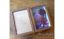 【母の日】プレミアムドライフラワー・フォトフレーム&nbsp;ロゼワイン×ライラック＜お届け日：2026年5/4～5/10&nbsp;当店おまかせ&nbsp;＞母の日カード付き【&nbsp;母の日&nbsp;ギフト&nbsp;アレンジ&nbsp;花&nbsp;贈り物&nbsp;大阪府&nbsp;門真市&nbsp;】