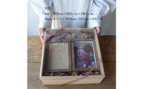 【母の日】プレミアムドライフラワー・フォトフレーム&nbsp;ロゼワイン×ライラック＜お届け日：2026年5/4～5/10&nbsp;当店おまかせ&nbsp;＞母の日カード付き【&nbsp;母の日&nbsp;ギフト&nbsp;アレンジ&nbsp;花&nbsp;贈り物&nbsp;大阪府&nbsp;門真市&nbsp;】