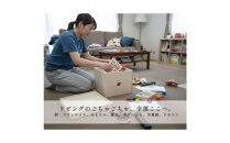 大川の職人がつくる無垢桐の大きな収納箱「むくり」&nbsp;ふた付きでリビングの散らかりを丸ごと収納
