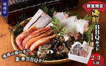 ＜数量限定＞海鮮BBQセット4種(2～3人前)【鳥取県&nbsp;境港市】