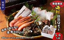 ＜数量限定＞海鮮BBQセット4種(5～6人前)【鳥取県&nbsp;境港市】